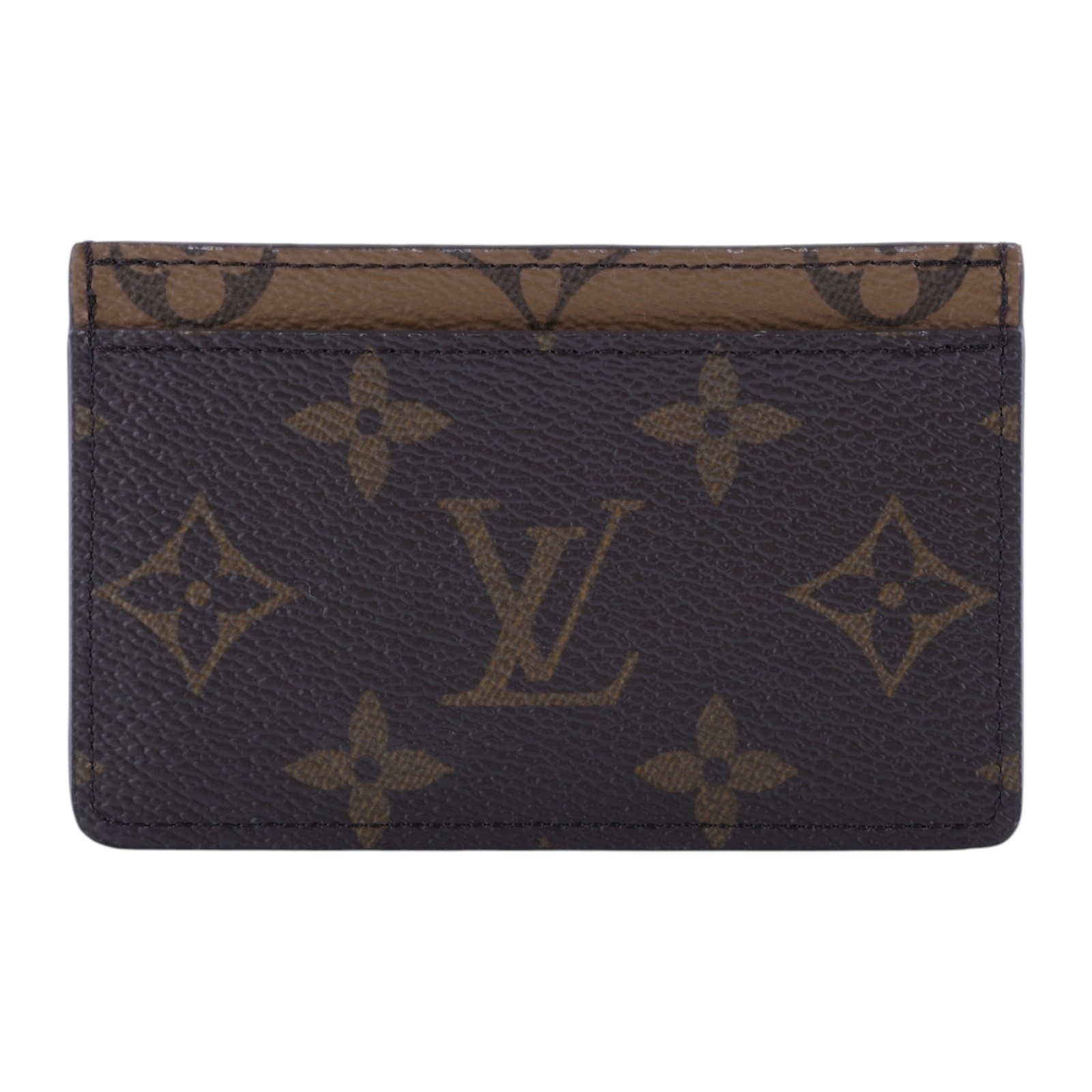 路易威登 LOUIS VUITTON 卡片套 卡夾 Monogram帆布 M69161 晶片款 原花雙色卡夾 原廠盒子/防塵袋