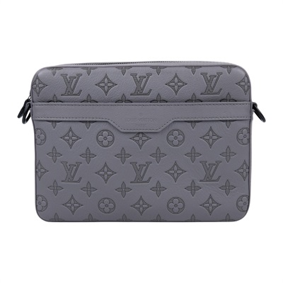 路易威登 LOUIS VUITTON Trio 郵差包 肩背包 斜背包 M46603 晶片款 灰原花壓紋 Trio 郵差包 原廠盒子/防塵袋/內袋2/背帶