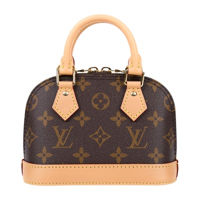 路易威登 LOUIS VUITTON Nano Alma 貝殼包 經典帆布 M82717 晶片款 原花Nano Alma 原廠盒子/防塵袋/背帶/購買證明