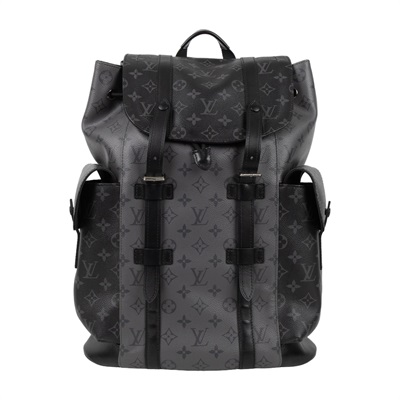 路易威登 LOUIS VUITTON Christopher MM 後背包 M45419 晶片款 黑原花CHRISTOPHER MM後背包 原廠盒子/防塵袋
