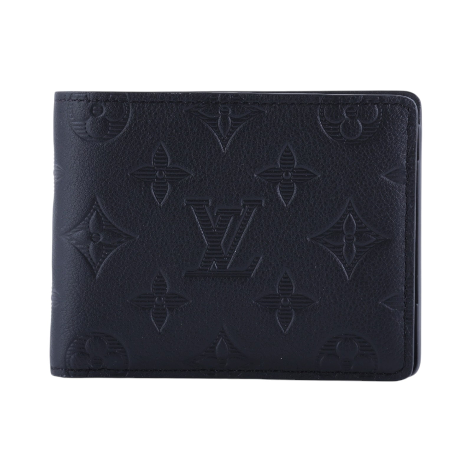 路易威登 LOUIS VUITTON Multiple 錢包 短夾 M62901 晶片款 黑原花壓印Multiple短夾 原廠盒子/防塵袋/購買證明