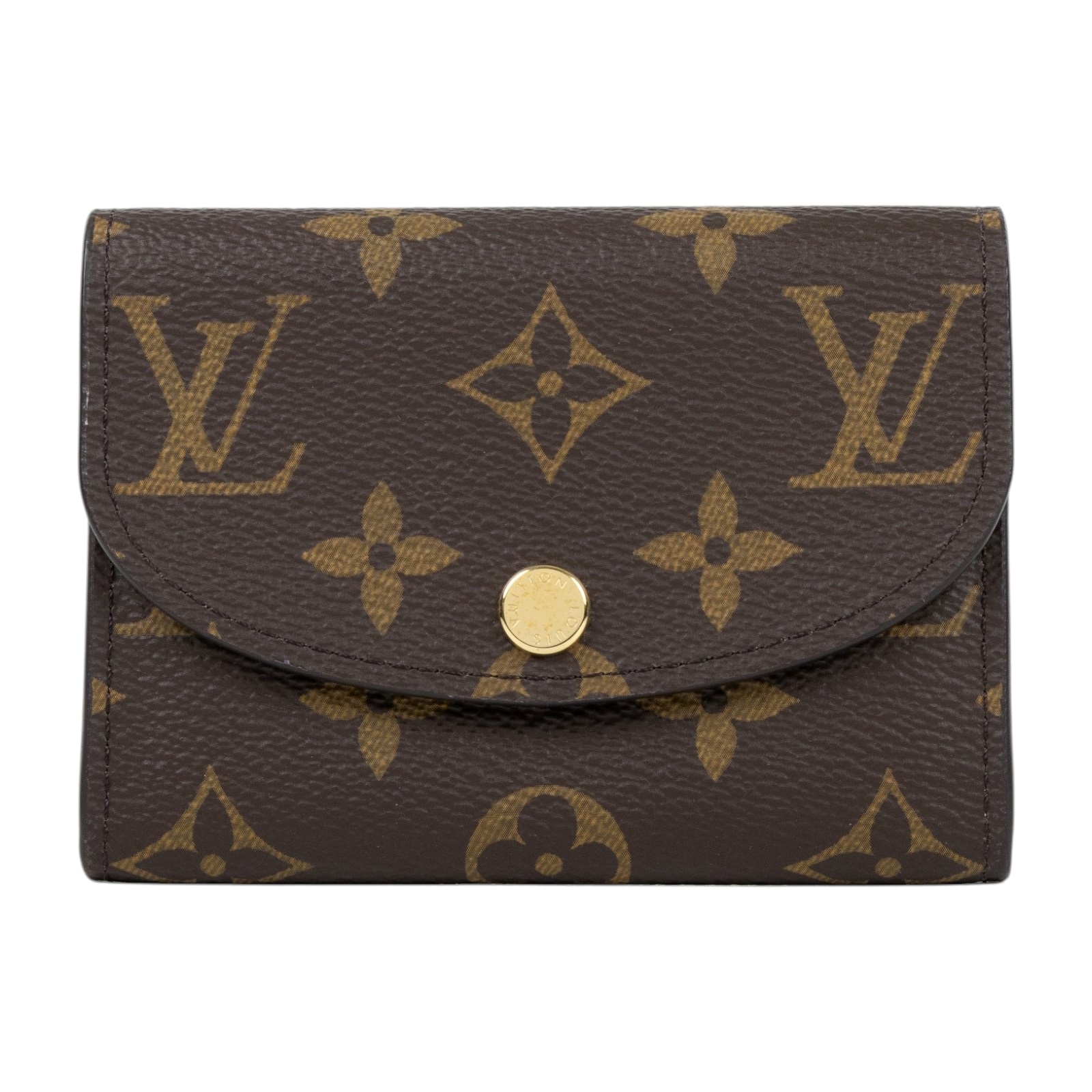 路易威登 LOUIS VUITTON Rosalie 零錢包 經典帆布 紫紅色 M41939 晶片款 原花ROSALIE零錢包 原廠盒子/防塵袋