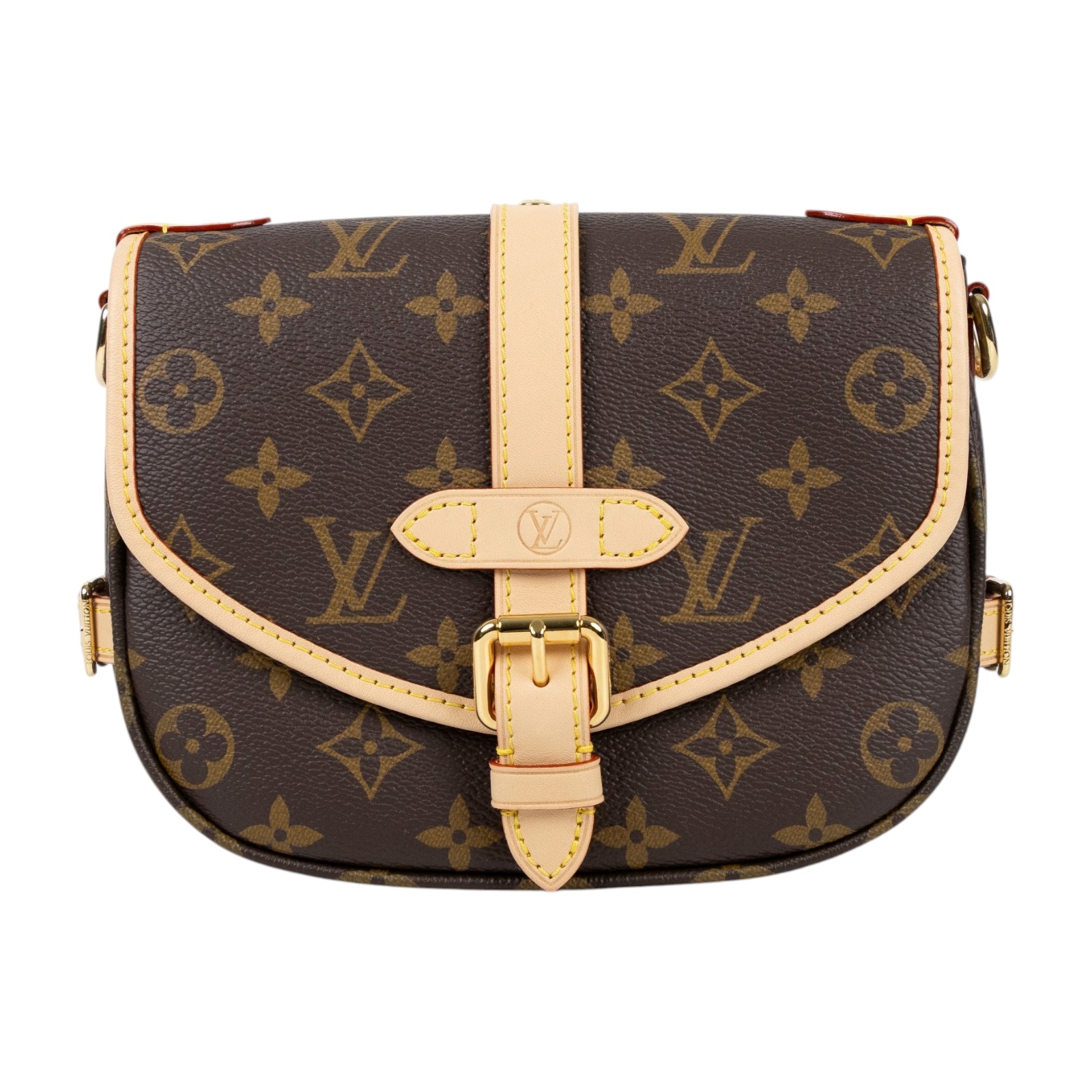路易威登 LOUIS VUITTON Saumur BB  手提 馬鞍斜背包 M46740 晶片款 原花Saumur BB 肩背包 原廠盒子/防塵袋/背帶2