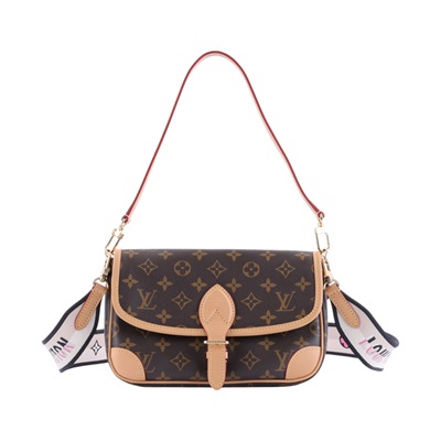 路易威登 LOUIS VUITTON Diane 腋下包法棍 單肩背包 經典帆布 M45985 晶片款 原花DIANE 原廠盒子/防塵袋/背帶/提把/購買證明
