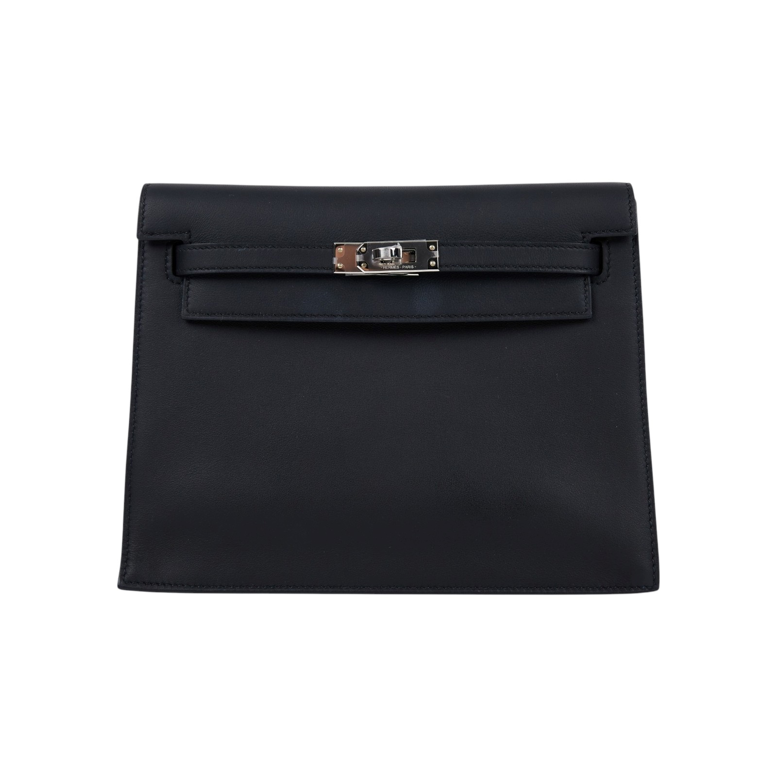 愛馬仕 Hermes Kelly Danse 側背 斜背 肩背包 銀色五金 黑色 H079233CK89 /K SN 019 FZ  原廠盒子/防塵袋3/背帶/購買證明