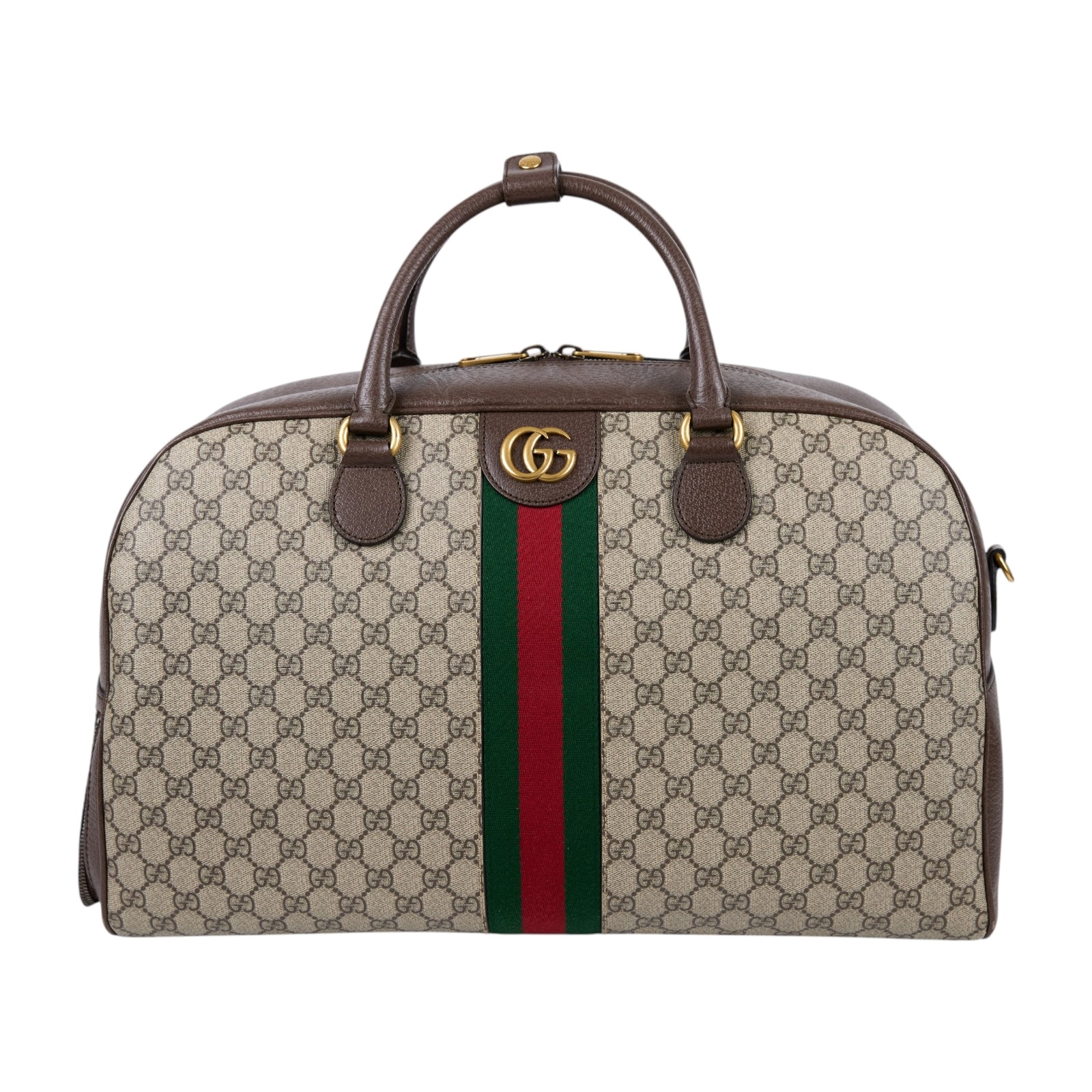 古馳 GUCCI Savoy 旅行袋 手提包 波士頓包 723310 9C2ST 原花GG 旅行袋 防塵袋/背帶/鎖組/吊牌
