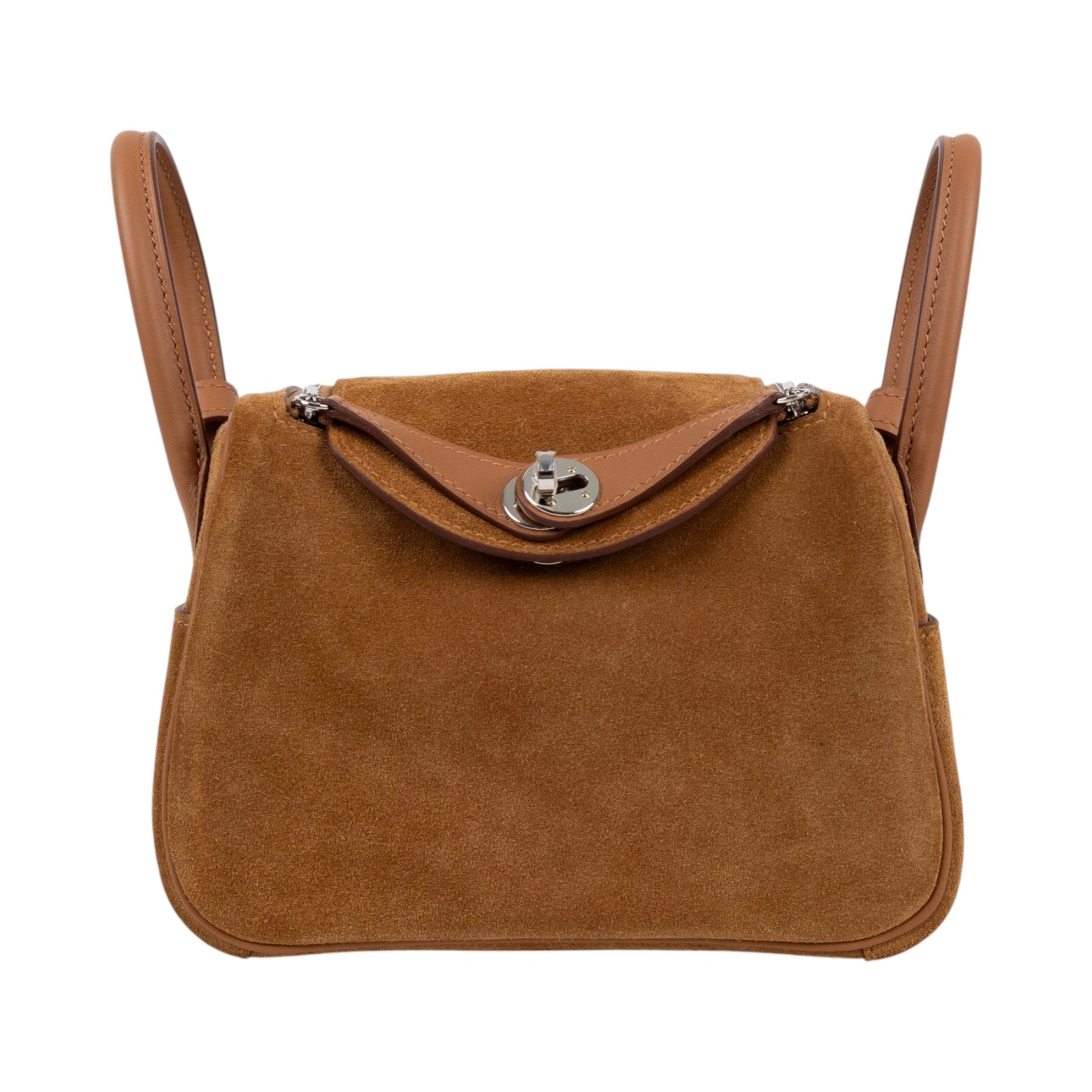 愛馬仕 Hermes Lindy II 琳迪包 迷你 銀色五金 棕褐色 金棕色 H085955CKAB /K AS968 AP  盒子/防塵袋