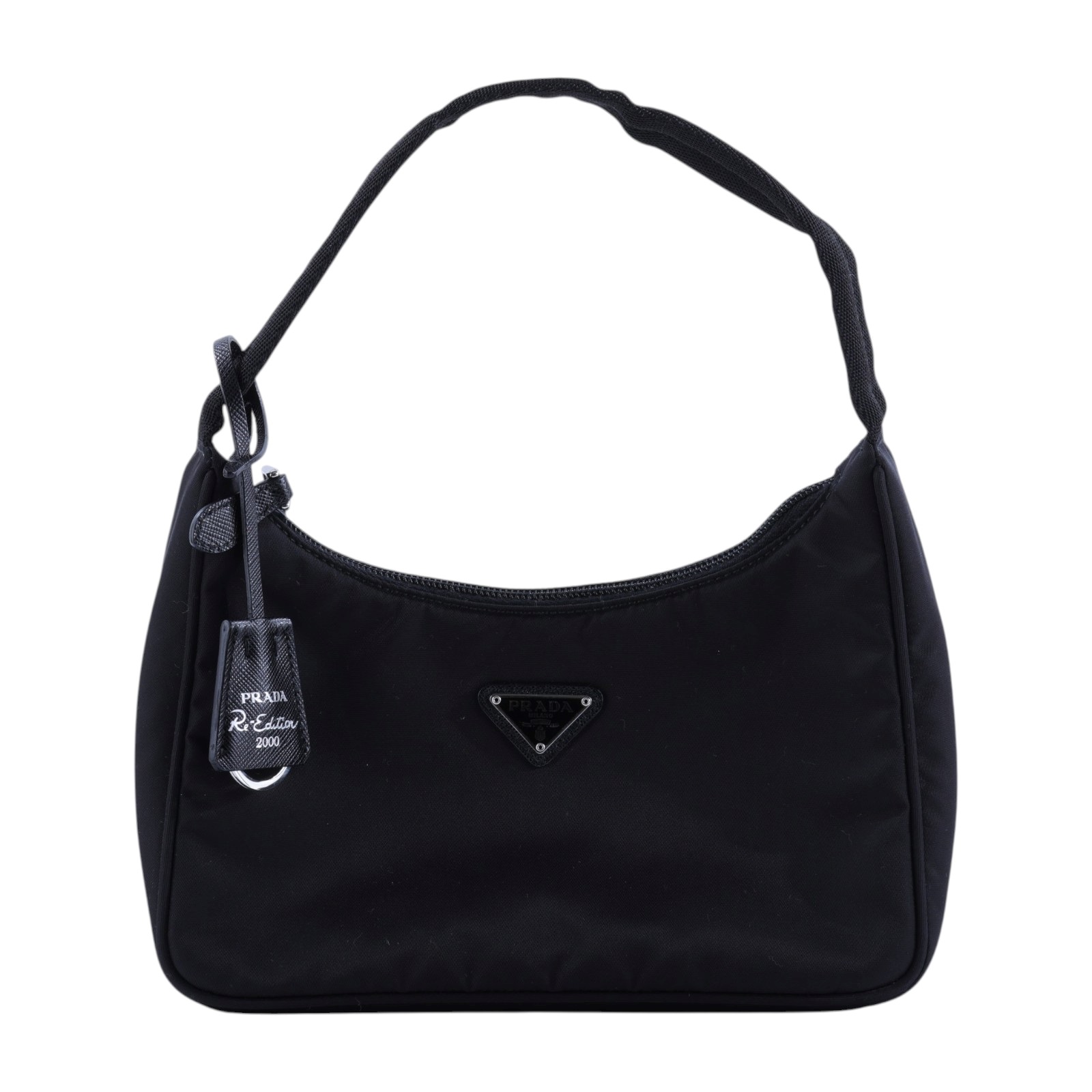 普拉達 PRADA Re-Edition 迷你 Hobo 包 1NE515_RDH0 黑尼龍HOBO腋下包 防塵袋