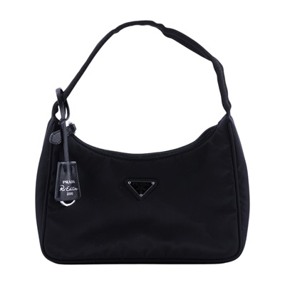 普拉達 PRADA Re-Edition 迷你 Hobo 包 1NE515_RDH0 黑尼龍HOBO腋下包 防塵袋