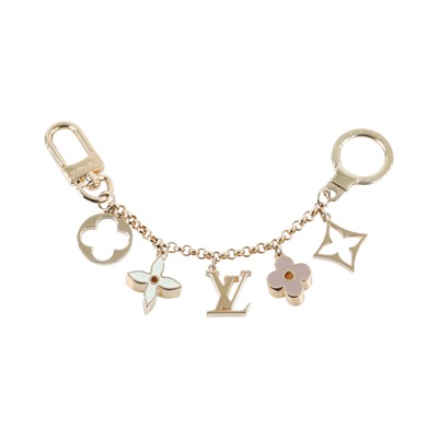 路易威登 LOUIS VUITTON Fleur de Monogram 包包鏈帶 吊飾 包掛 M01413  原廠盒子/防塵袋