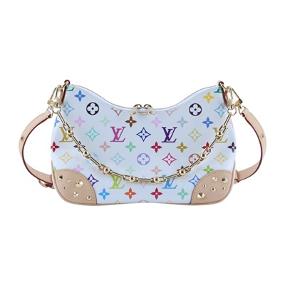 路易威登 LOUIS VUITTON Boulogne PM 牛角包 LV x TM 村上隆聯名 M27790 晶片款  防塵袋/背帶2/韓國購買證明