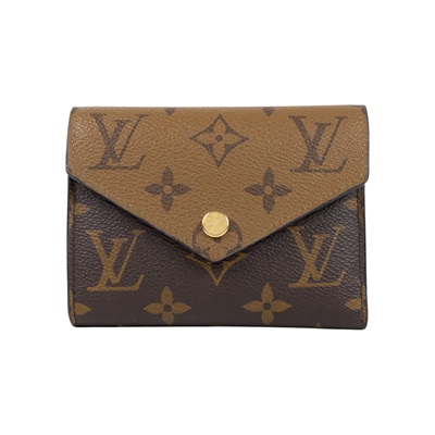 路易威登 LOUIS VUITTON Victorine 錢包 Reverse塗層帆布 M81557 晶片款  原廠盒子/防塵袋