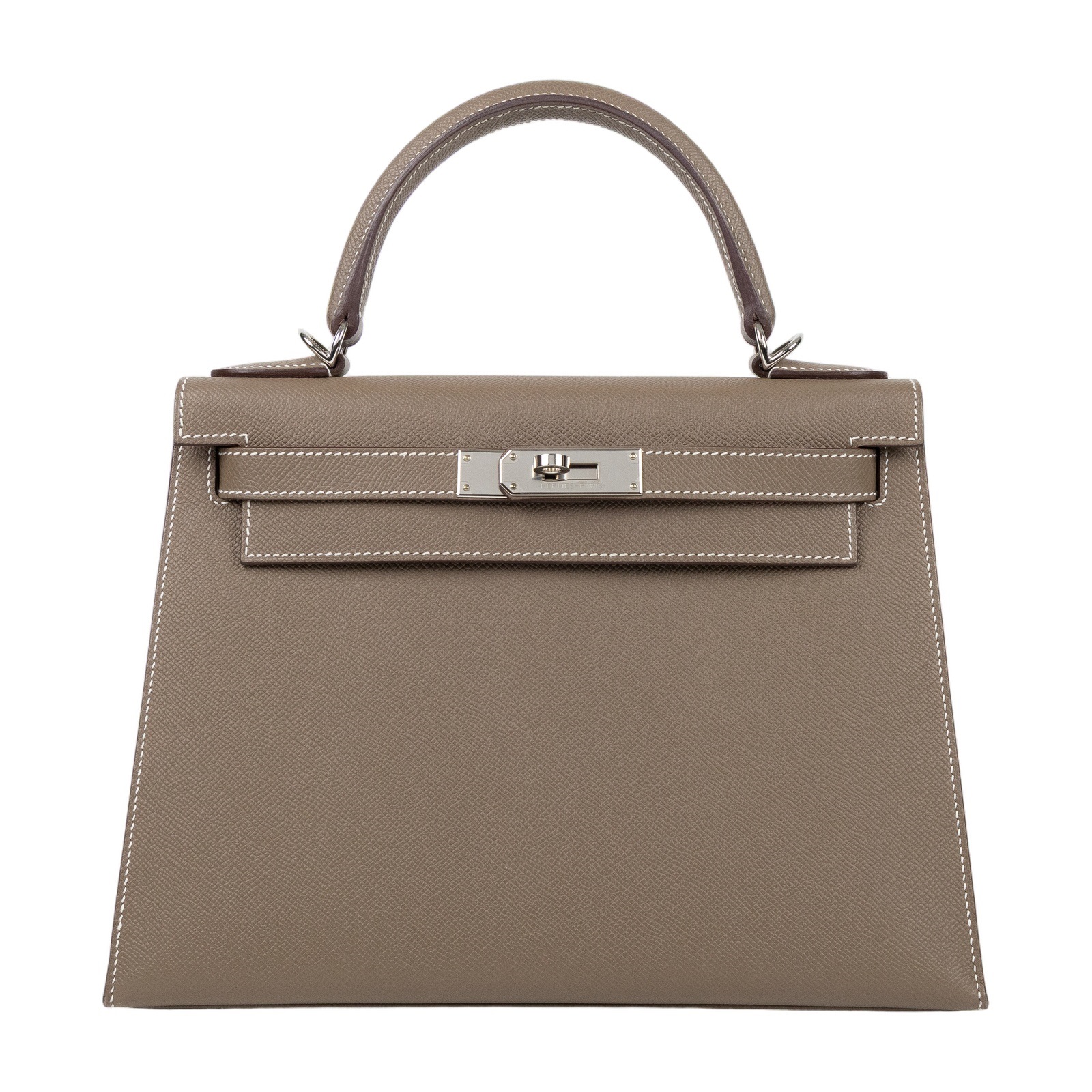 愛馬仕 Hermes Kelly Bag 凱莉包 28 銀色五金 大象灰 H042319CK18 /B IS 048 UY  原廠盒子/防塵袋/背帶/鎖組/購買證明