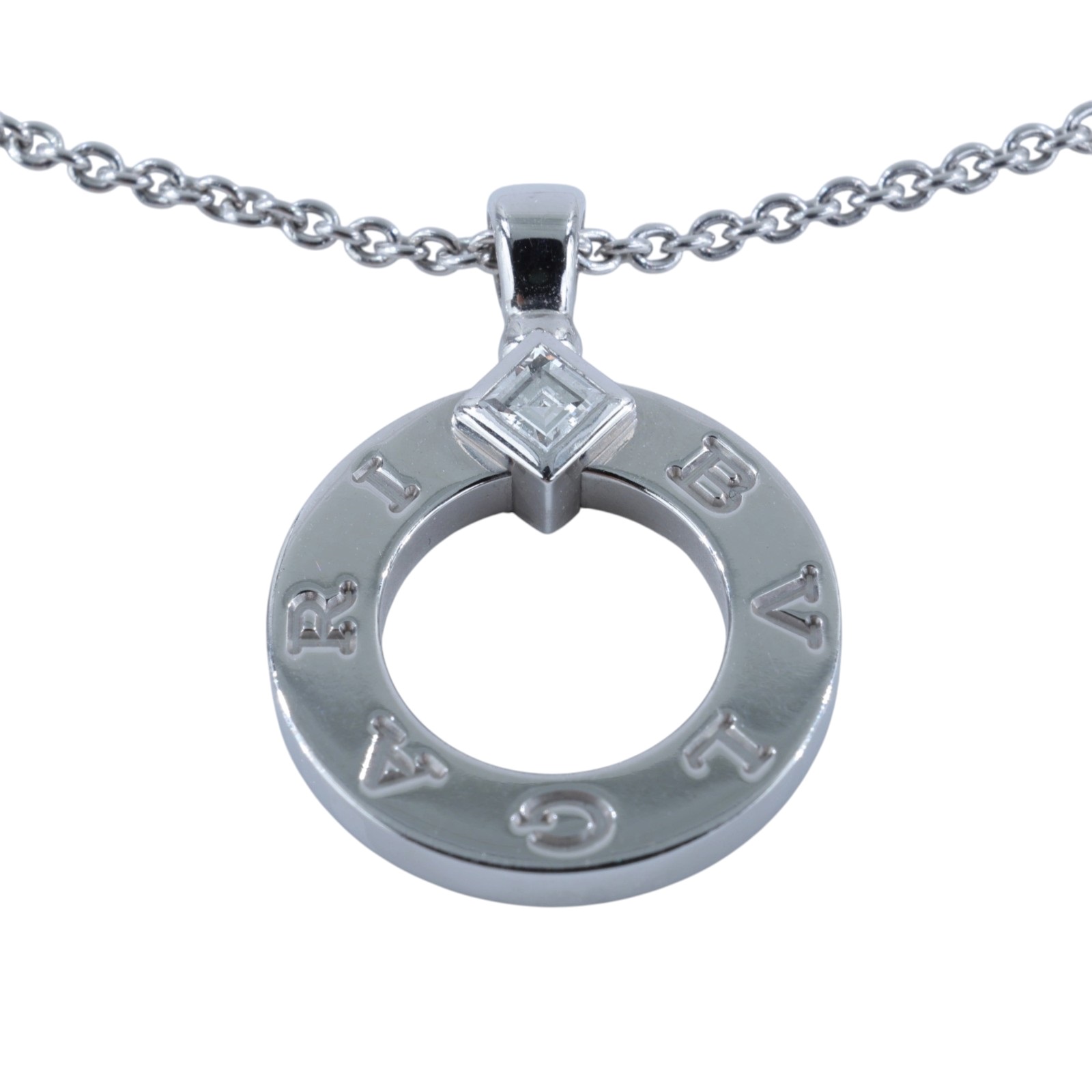寶格麗 BVLGARI lgari Bvlgari 項鍊 18K白金 鑽石 361076_4350  原廠盒子2/保證卡