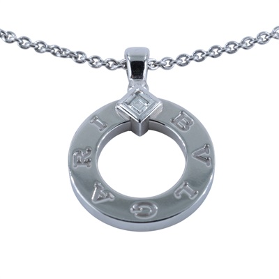 寶格麗 BVLGARI lgari Bvlgari 項鍊 18K白金 鑽石 361076_4350  原廠盒子2/保證卡