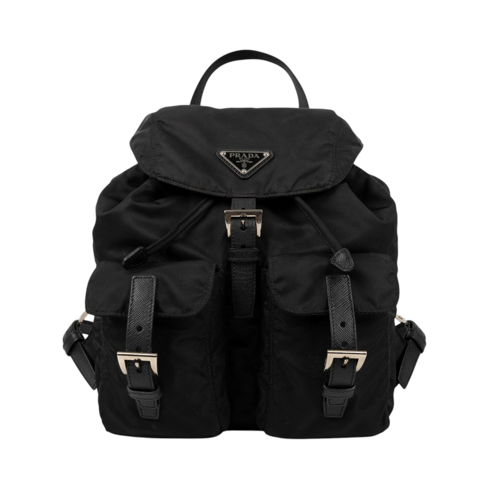 普拉達 PRADA Re-Nylon 背囊 小型 1BZ677_V44 黑尼龍後背包 防塵袋/保證卡