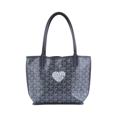 高雅德 GOYARD Anjou Mini Bag 托特包 ANJOUSMINCG 灰愛心ANJOU MINI 防塵袋/內袋/日本購買證明