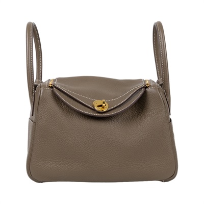 愛馬仕 Hermes Lindy 琳迪包 26 大象灰 金色五金 H073428CC18 /W MM 205 GU  原廠盒子/防塵袋