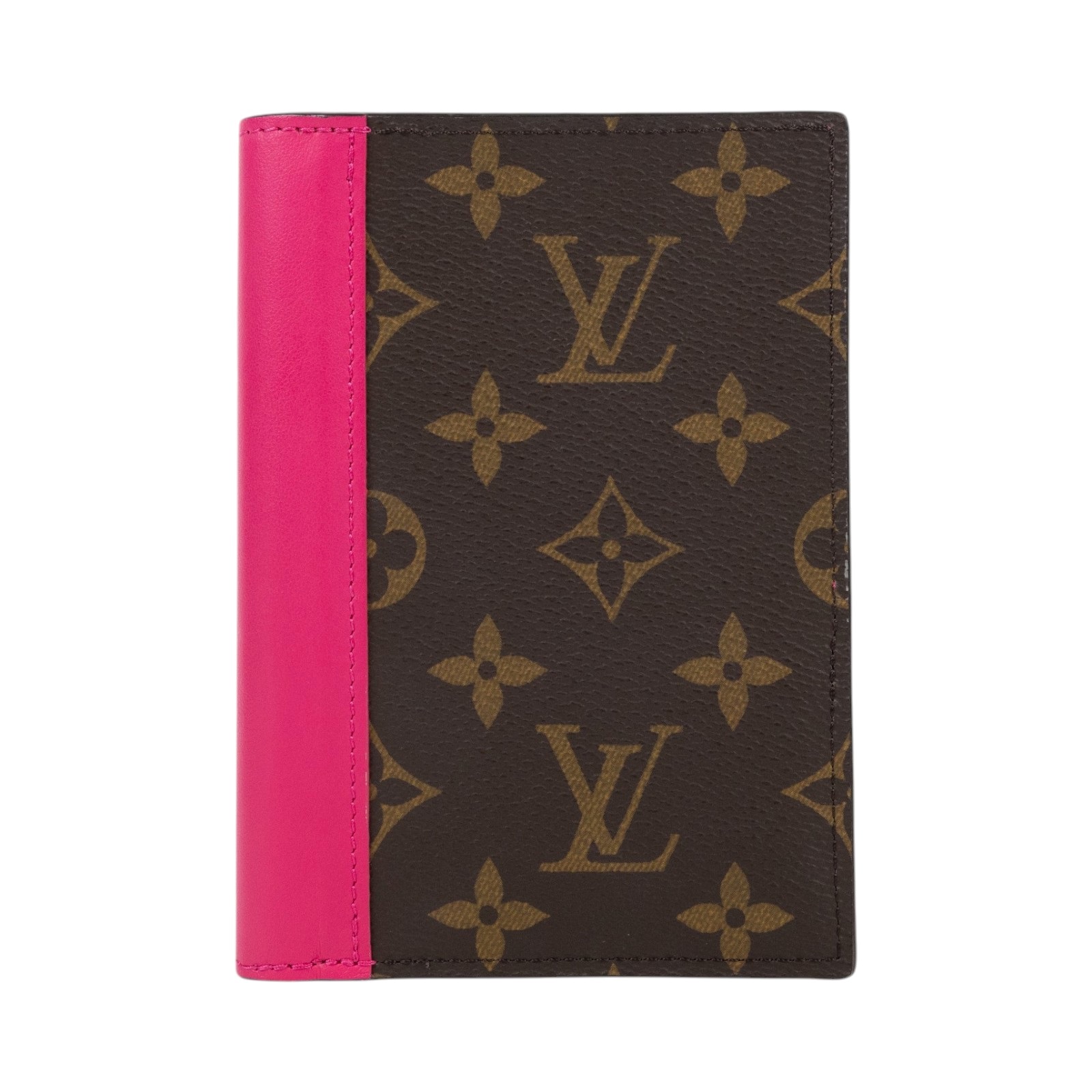 路易威登 LOUIS VUITTON 護照套 Monogram 帆布 M12825 晶片款 粉原花護照套 無附屬品
