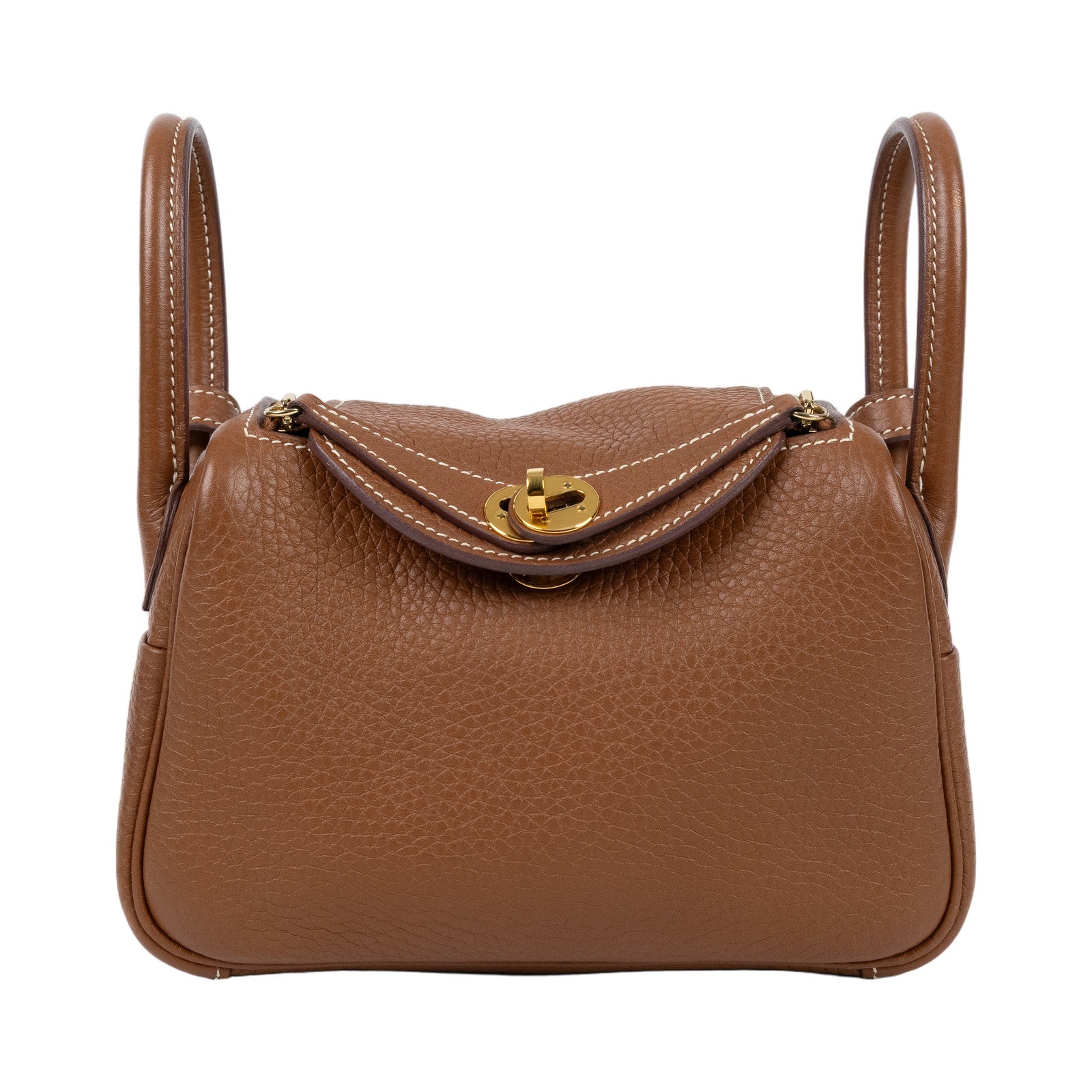 愛馬仕 Hermes Lindy 琳迪包 迷你 LDM UPY 814 YA U刻 金棕金LINDY MINI 無附屬品