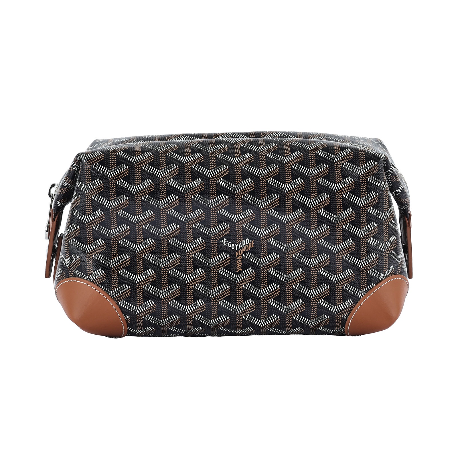 高雅德 GOYARD Bowling 25 Toiletry Bag 化妝包 BOWLIN025TY 棕色大化妝包 防塵袋