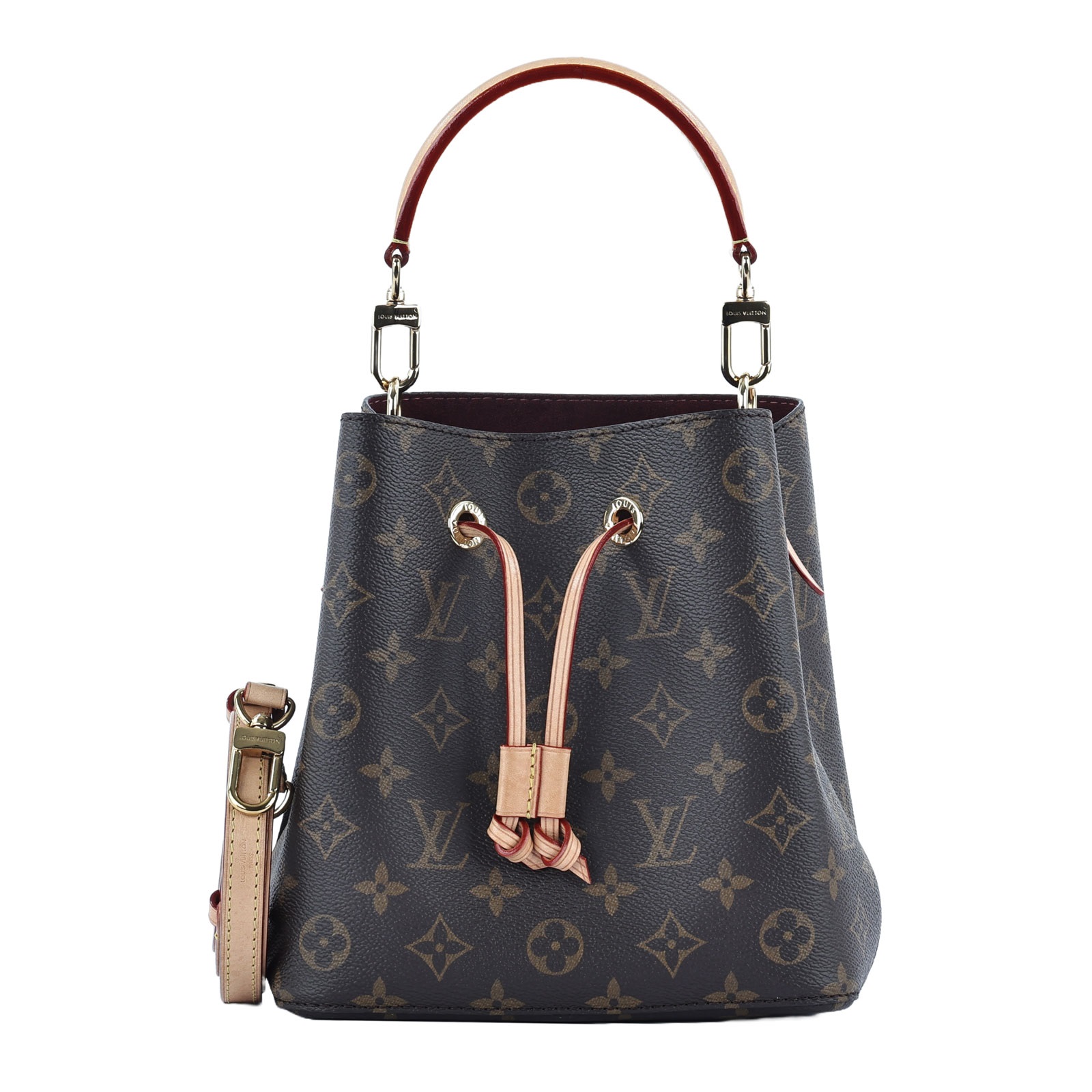 路易威登 LOUIS VUITTON Néonoé BB 經典帆布 束口水桶包 M46581 晶片款 原花NEONOE BB 原廠盒子/防塵袋/購買證明/背帶