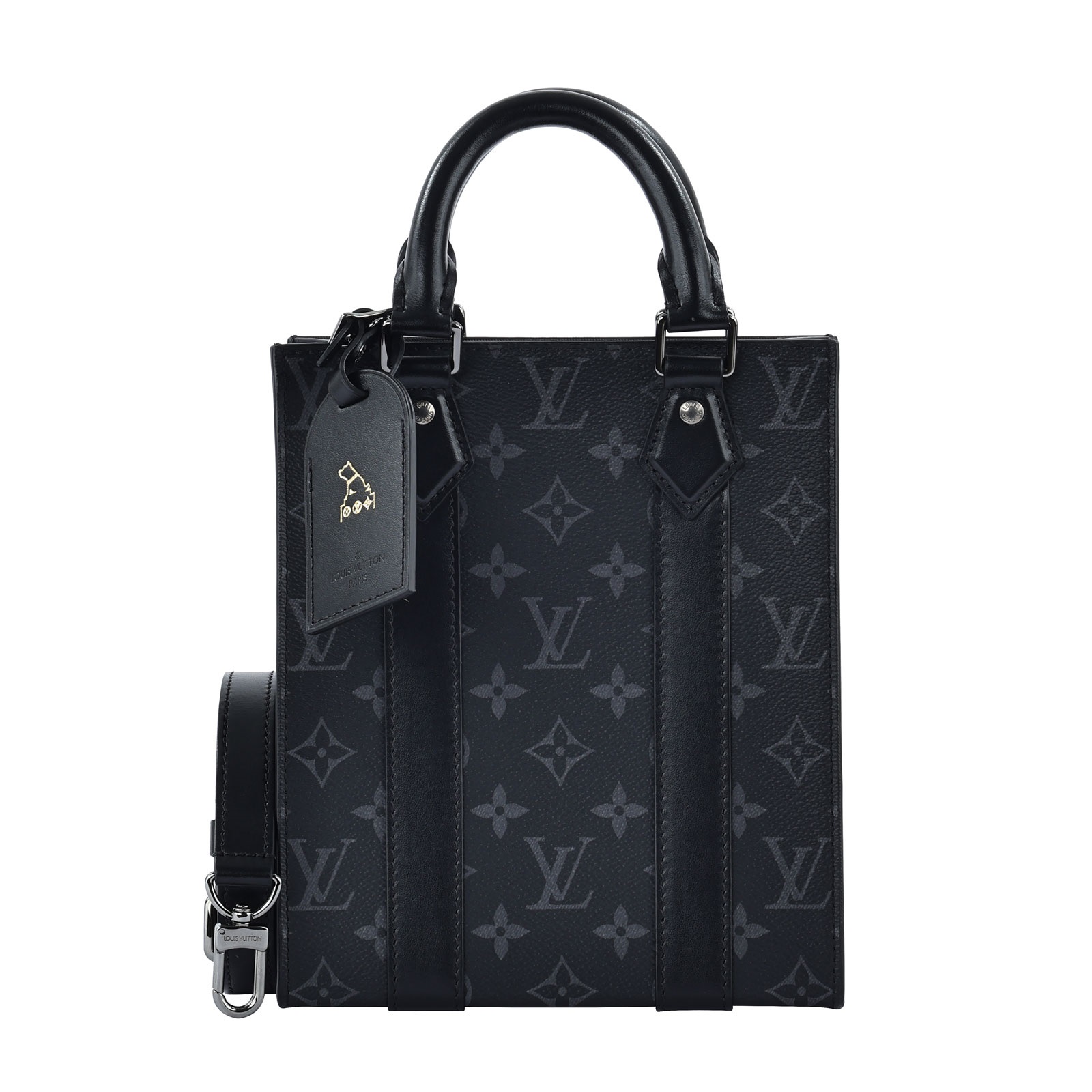 路易威登 LOUIS VUITTON Sac Plat Mini 老花帆布 手提 斜背包 M46453 晶片款  原廠盒子/防塵袋