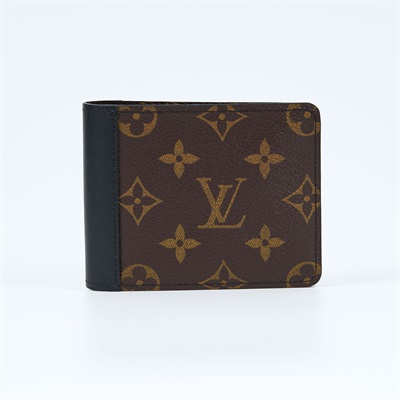 路易威登 LOUIS VUITTON Gaspar 錢包 短夾 M93801 原花拼黑短夾 原廠盒子/防塵袋/購買證明正本