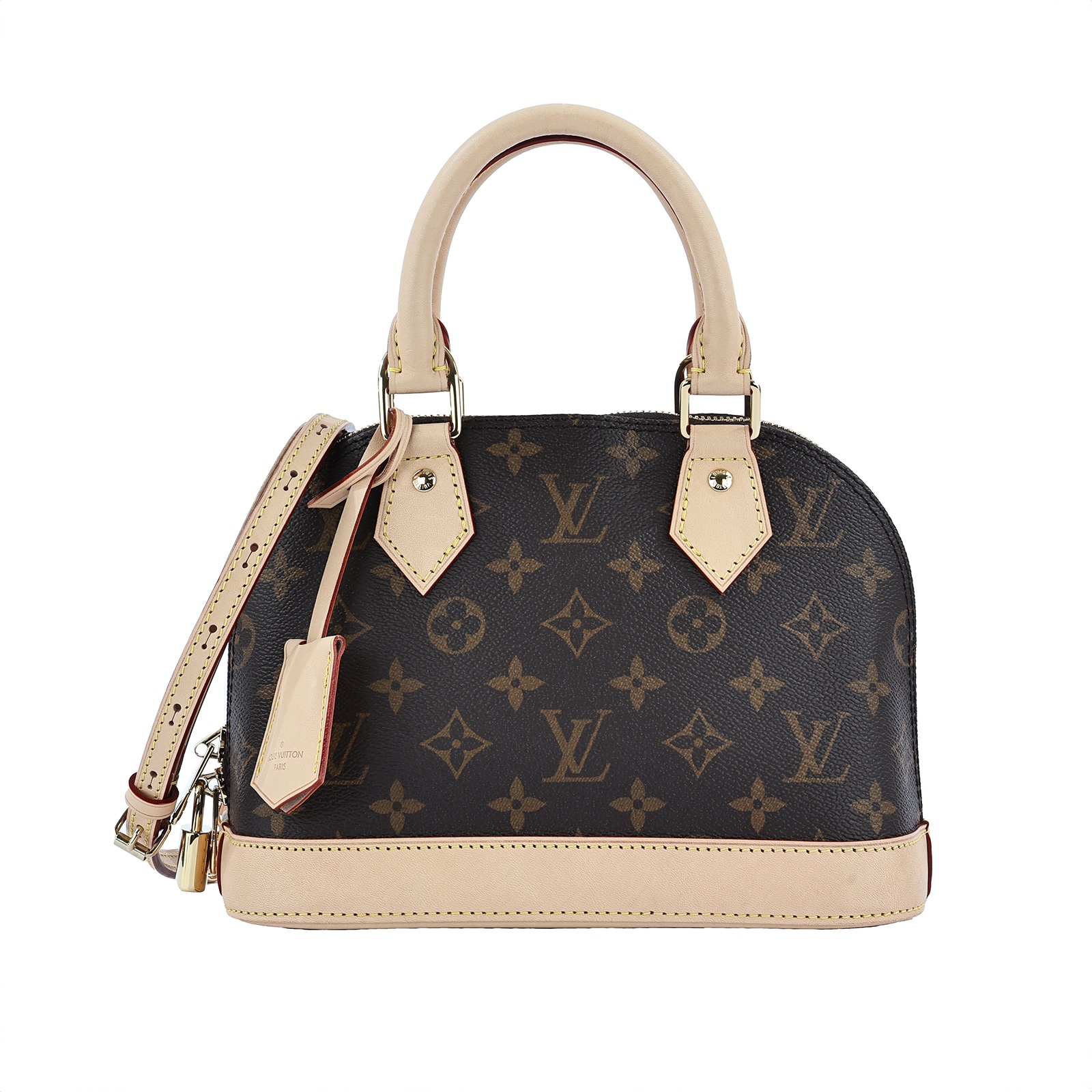 路易威登 LOUIS VUITTON Alma BB 手提包 經典帆布 M46990 晶片款 原花ALMA BB 原廠盒子/防塵袋/購買證明正本/鎖組