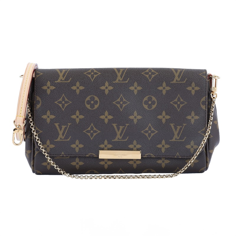 路易威登 LOUIS VUITTON Favorite MM 經典帆布 鍊條肩背包 M40718 Favorite MM原花鍊條肩背包 防塵袋/背帶