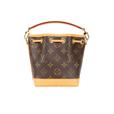 路易威登 LOUIS VUITTON Nano Noé 原花 束口水桶包 M81266 晶片款 原花NANO NOE水桶包 原廠盒子/防塵袋/購買證明正本