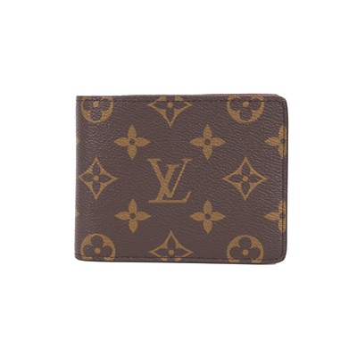 路易威登 LOUIS VUITTON Multiple 經典帆布 錢包 短夾 M60895 晶片款  防塵袋/原廠盒子/購買證明正本/台灣發票