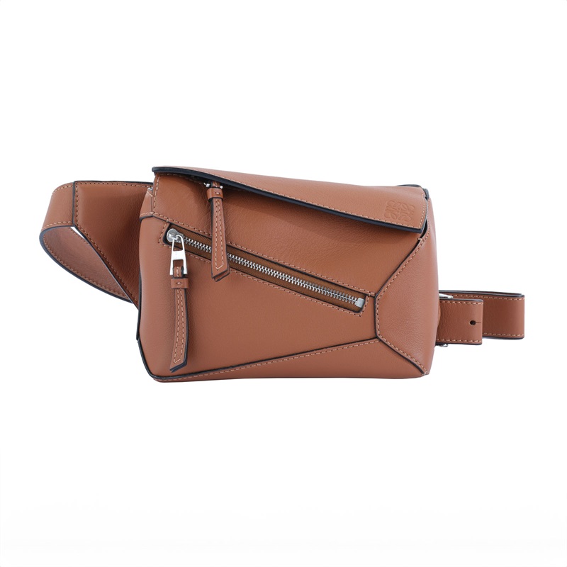 羅意威 LOEWE Puzzle mini bumbag 迷你 腰包 B510EB1X03 焦糖PUZZLE BUMBAG 防塵袋/購買證明正本