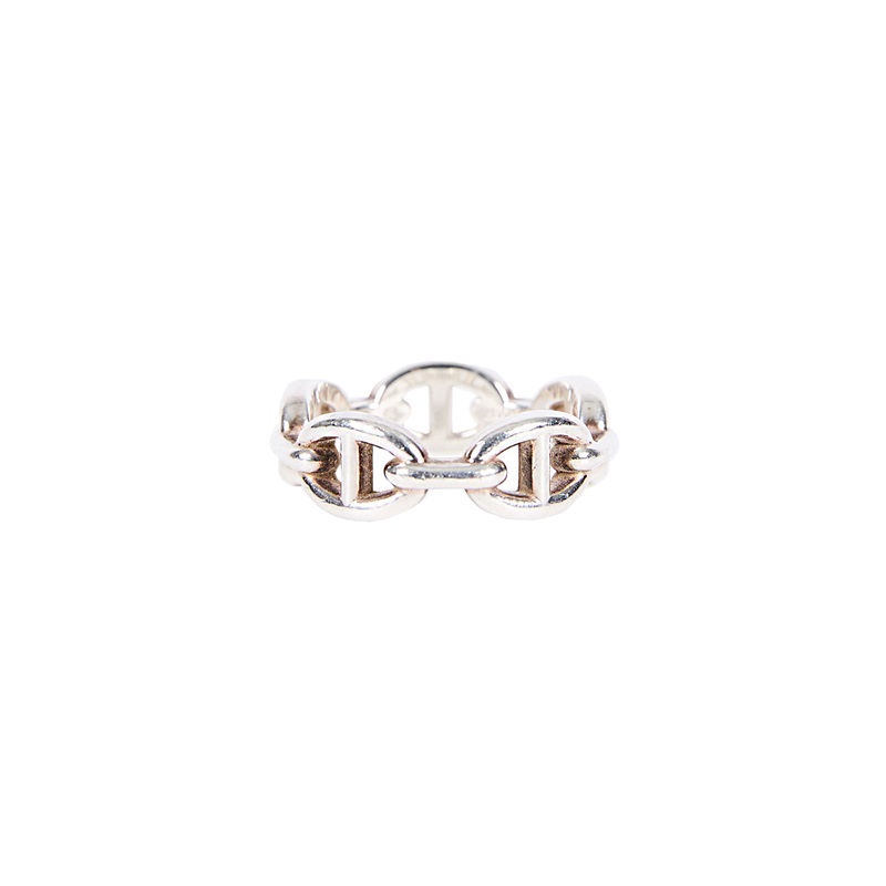 愛馬仕 Hermès Chaine d'ancre Enchainee 豬鼻子 戒指 21W018368 21W018368  原廠盒子