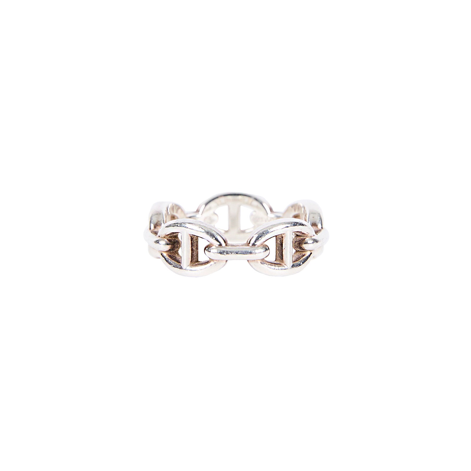 愛馬仕 Hermès Chaine d'ancre Enchainee 豬鼻子 戒指 21W018368 21W018368  原廠盒子