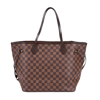 路易威登 LOUIS VUITTON 棕棋盤 Neverfull MM 托特包 N41358 咖棋盤格NEVERFULL MM 防塵袋/內袋