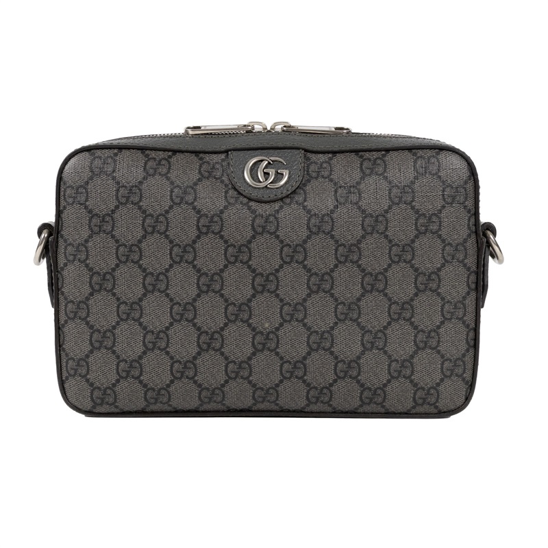 古馳 GUCCI Ophidia 小型 斜揹袋 699439 灰GG相機包2WAY 原廠盒子/防塵袋/購買證明正本