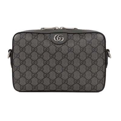 古馳 GUCCI Ophidia 小型 斜揹袋 699439 灰GG相機包2WAY 原廠盒子/防塵袋/購買證明正本