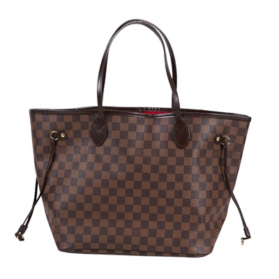 路易威登 LOUIS VUITTON 棕棋盤 MM 托特包 N51105 棋盤格NEVERFULL MM 防塵袋