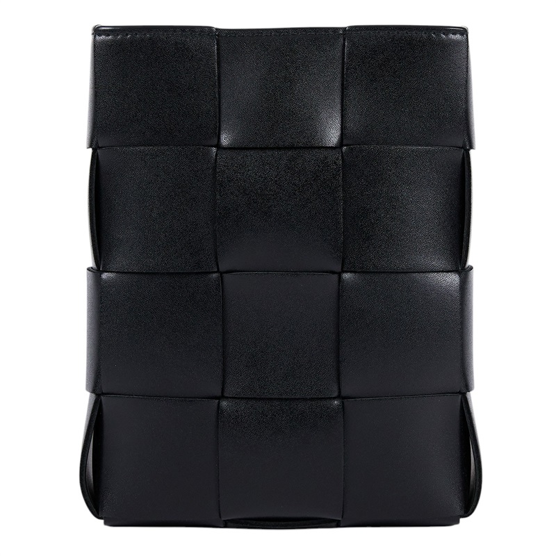 寶緹嘉 BOTTEGA VENETA Cassette 編織 斜背包 729298 晶片款 黑43CASSETTE斜背包 防塵袋