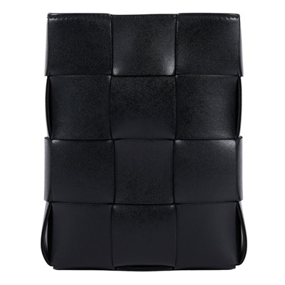 寶緹嘉 BOTTEGA VENETA Cassette 編織 斜背包 729298 晶片款 黑43CASSETTE斜背包 防塵袋