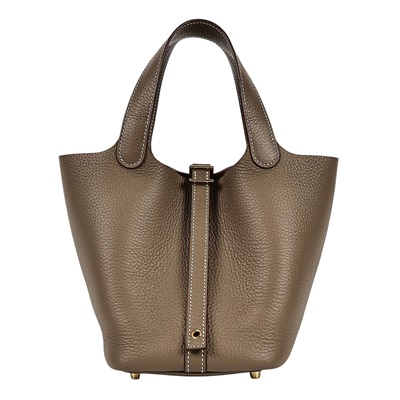 愛馬仕 Hermès Picotin Lock 18 菜籃子包 PT18 W AK 005 HA W刻 大象灰PICOTIN 18 原廠盒子/防塵袋/鎖組