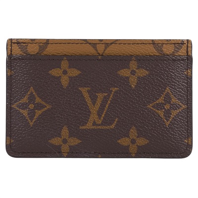 路易威登 LOUIS VUITTON 卡片套 卡夾 Monogram帆布 M69161 晶片款 原花雙色卡夾 原廠盒子/防塵袋