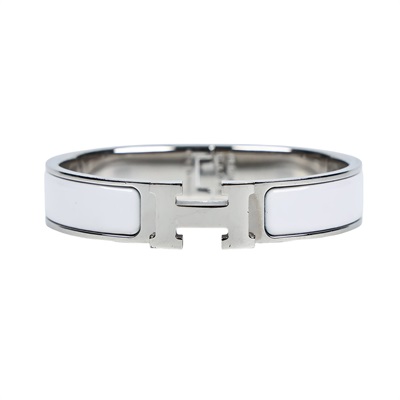 愛馬仕 Hermès Clic H PM 手環 CLICHBPM ST 0148 白銀細版CLIC H 無附屬品
