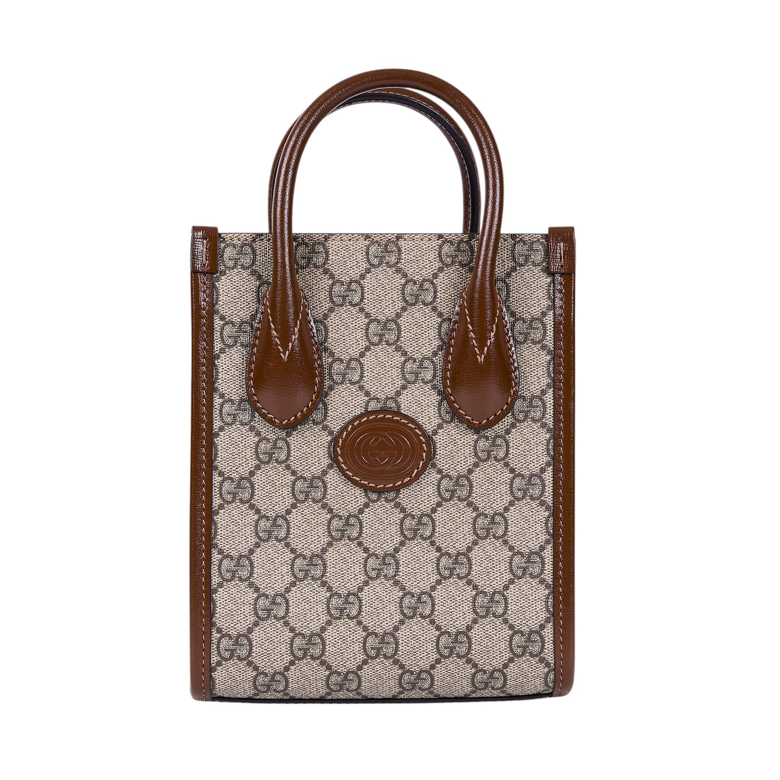 古馳 GUCCI Interlocking G 迷你 手提袋 671623 咖INTERLOCKING 琴譜包 防塵袋/背帶