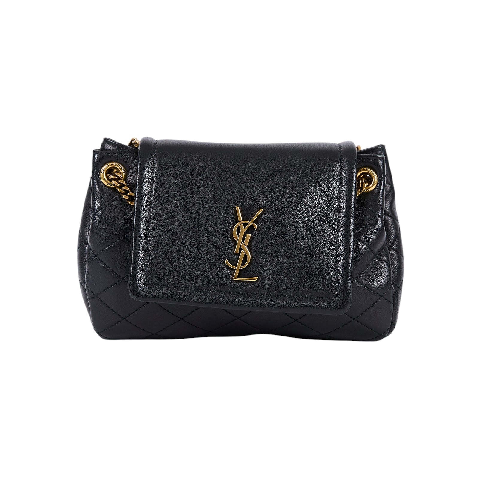 聖羅蘭 YSL SAINT LAURENT Nolia 小羊皮 迷你 手袋 肩背包 6727381EL07  原廠盒子/防塵袋