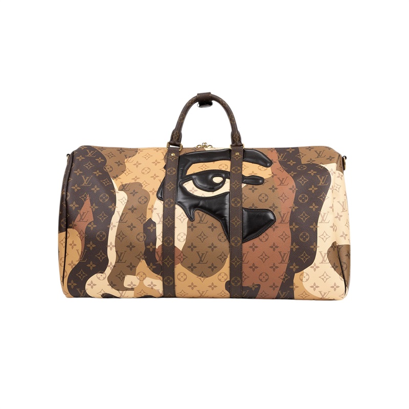 路易威登 LOUIS VUITTON Keepall Bandoulière 55 Portrait 波士頓包 旅行袋 M46677 晶片款  防塵袋/背帶/鎖組