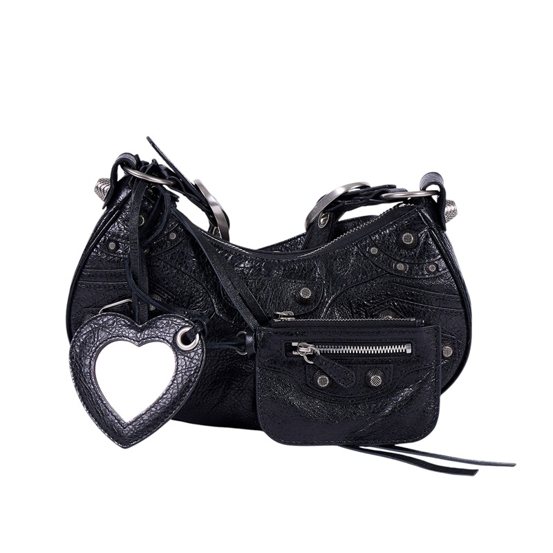 巴黎世家 BALENCIAGA Le cagole XS 半月 可頌包 6713091VGUY 黑LE CAGOLE XS 防塵袋