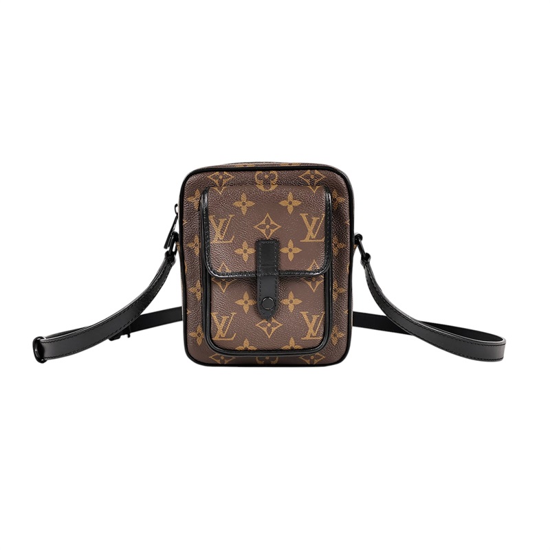 路易威登 LOUIS VUITTON Christopher 斜背 隨身包 M69404 晶片款 原花Christopher隨身包 原廠盒子/防塵袋