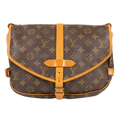 路易威登 LOUIS VUITTON Saumur 30 馬鞍包 M42256 原花馬鞍包 無附屬品